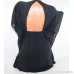 Victoria's Secret Swim Cover Up Tunic Black Plunge Front Caftan Crochet Open Back Sexy Small B07C8MBJCW
